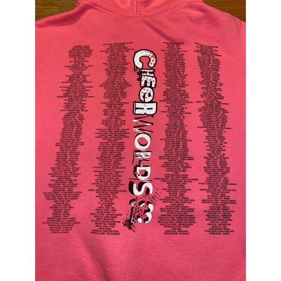 Cheerleading Worlds 2013 Pink Hoodie Sweatshirt - Picture 5 of 5